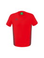 Erima Freizeit-Tshirt Essential Team - weicher Baumwollmix, klassischer Schnitt - rot/grau Herren